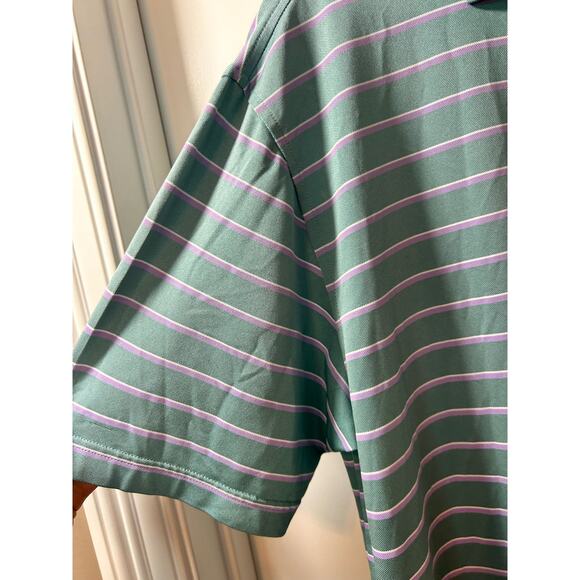 Peter Millar Summer Comfort Men’s Striped Golf Polo Shirt Multicolor‎ Size Large - Picture 5 of 10